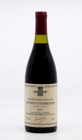 TRAPET JEAN LOUIS - Gevrey Chambertin 1990 rouge, vin village de gevrey chambertin
