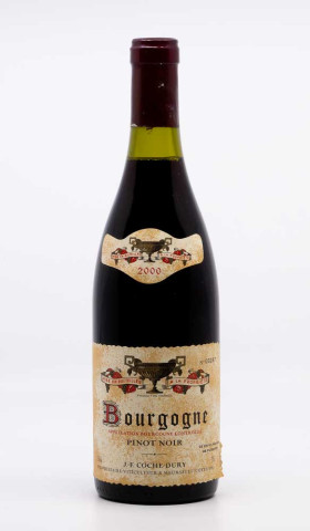 COCHE DURY - Bourgogne Pinot Noir 2000 rouge, vin régional de bourgogne pinot noir