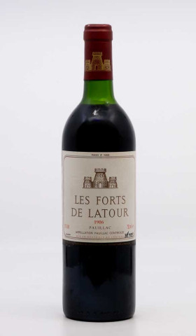 CHÂTEAU LATOUR - Pauillac Les Forts de Latour 1986 rouge, vin  de pauillac