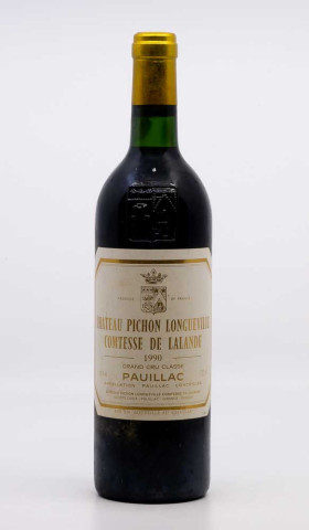 CHÂTEAU PICHON LONGUEVILLE COMTESSE DE LALANDE - Pauillac 1990 rouge, vin  de pauillac
