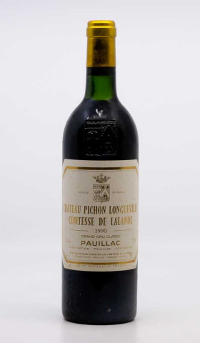 CHÂTEAU PICHON LONGUEVILLE COMTESSE DE LALANDE - Pauillac 1990 rouge, vin  de pauillac