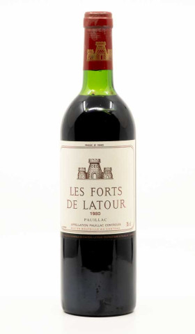 CHÂTEAU LATOUR - Pauillac Les Forts de Latour 1980 rouge, vin  de pauillac