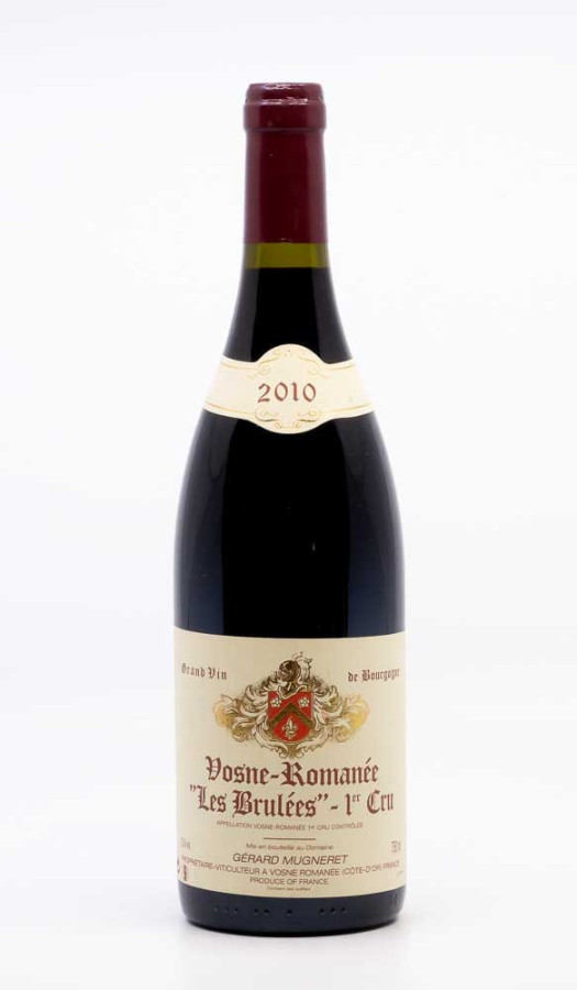 MUGNERET GERARD - Vosne Romanée 1er Cru les Brûlées 2010 red, wine 1er cru from vosne romanée 1er cru