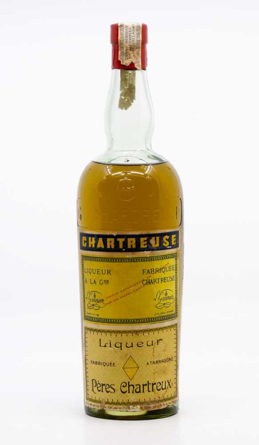 PERES CHARTREUX - Chartreuse Tarragone Verte Cumbre 1951-1959 , vin  de chartreuse
