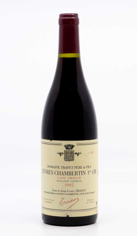 TRAPET JEAN LOUIS - Gevrey Chambertin 1er Cru Clos Prieur 1992 rouge, vin 1er cru de gevrey chambertin 1er cru