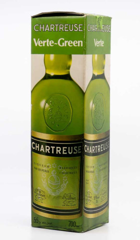 PERES CHARTREUX - Chartreuse Voiron Verte 1976-1989 , vin  de chartreuse