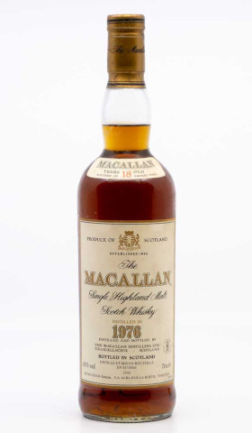 MACALLAN - Whisky "18 Year Old Sherry Oak Single Malt Scotch Whisky" 1976 , vin  de whisky