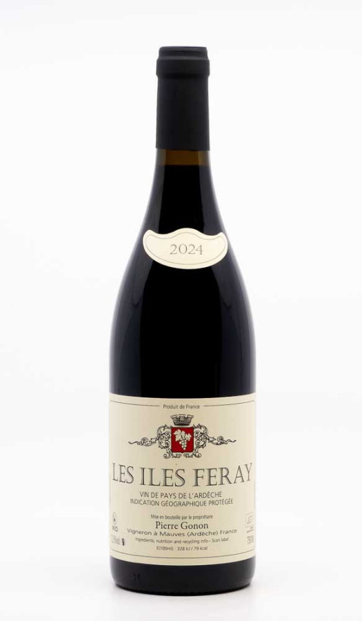 GONON - Les Iles Feray 2024 rouge, vin  de vin de pays de l'ardèche