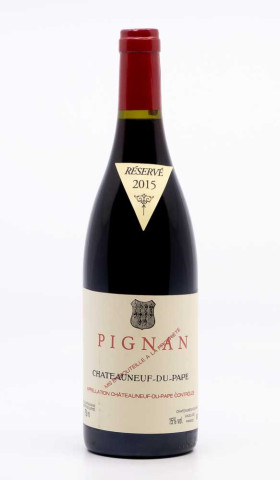 PIGNAN - Châteauneuf du Pape 2015 rouge, vin  de châteauneuf du pape