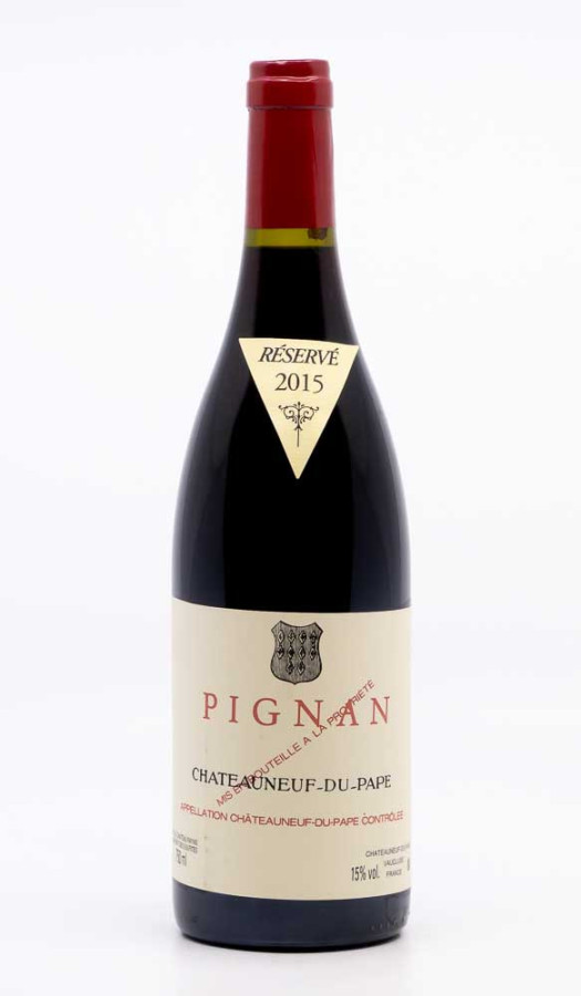 PIGNAN - Châteauneuf du Pape 2015 rouge, vin  de châteauneuf du pape