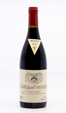 CHÂTEAU DE FONSALETTE - Côtes du Rhône 2015 rouge, vin  de côtes du rhône