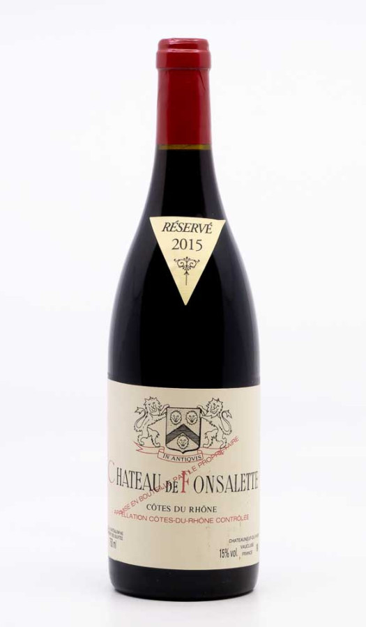 CHÂTEAU DE FONSALETTE - Côtes du Rhône 2015 rouge, vin  de côtes du rhône