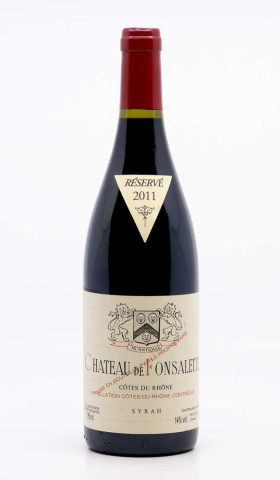 CHÂTEAU DE FONSALETTE - Côtes du Rhône Syrah 2011 rouge, vin  de côtes du rhône