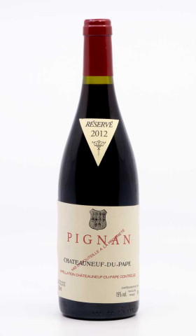 PIGNAN - Châteauneuf du Pape 2012 rouge - Vin  châteauneuf du pape | RP Fines Wines