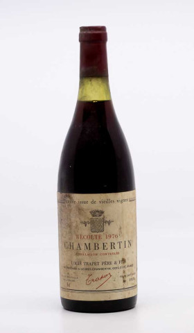 TRAPET JEAN LOUIS - Chambertin Grand Cru 1976 rouge, vin grand cru de chambertin