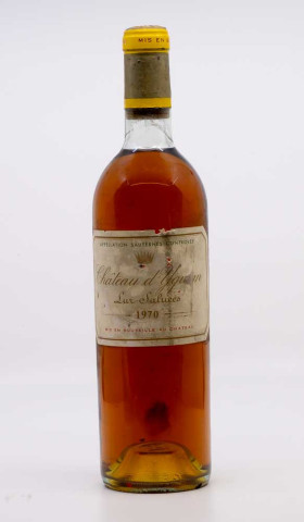 CHÂTEAU YQUEM - Sauternes 1970 blanc, vin  de sauternes