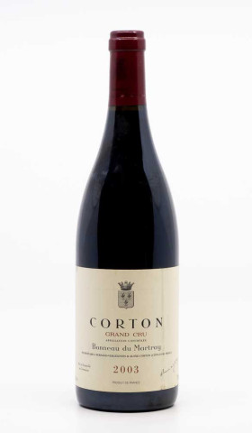 BONNEAU DU MARTRAY - Corton Grand Cru 2003 rouge, vin grand cru de corton
