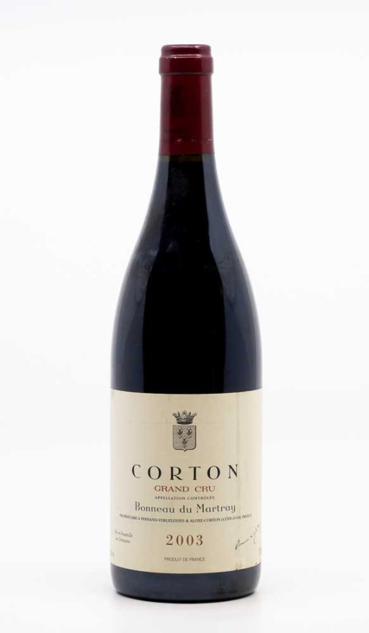 BONNEAU DU MARTRAY - Corton Grand Cru 2003 rouge, vin grand cru de corton