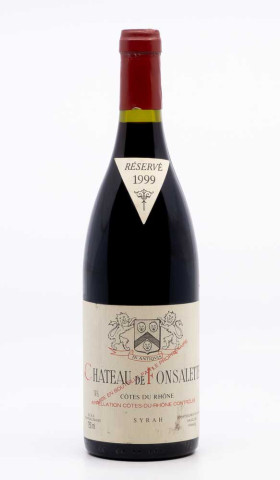CHÂTEAU FONSALETTE - Côtes du Rhône Syrah 1999 red, wine  from côtes du rhône