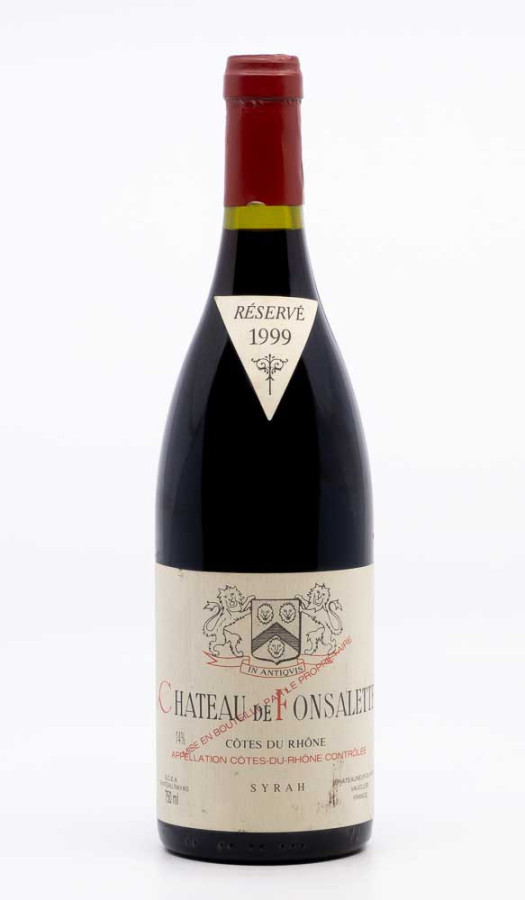 CHÂTEAU FONSALETTE - Côtes du Rhône Syrah 1999 red, wine  from côtes du rhône
