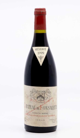 CHÂTEAU FONSALETTE - Côtes du Rhône Syrah 1999 red, wine  from côtes du rhône