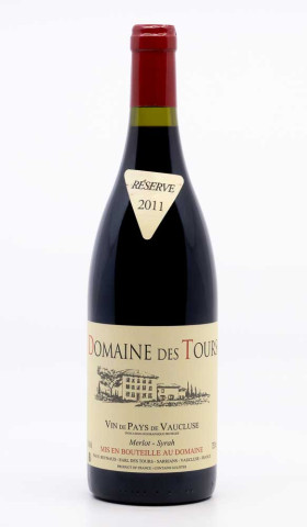 DOMAINE DES TOURS - Vin de Pays de Vaucluse Merlot Syrah 2011