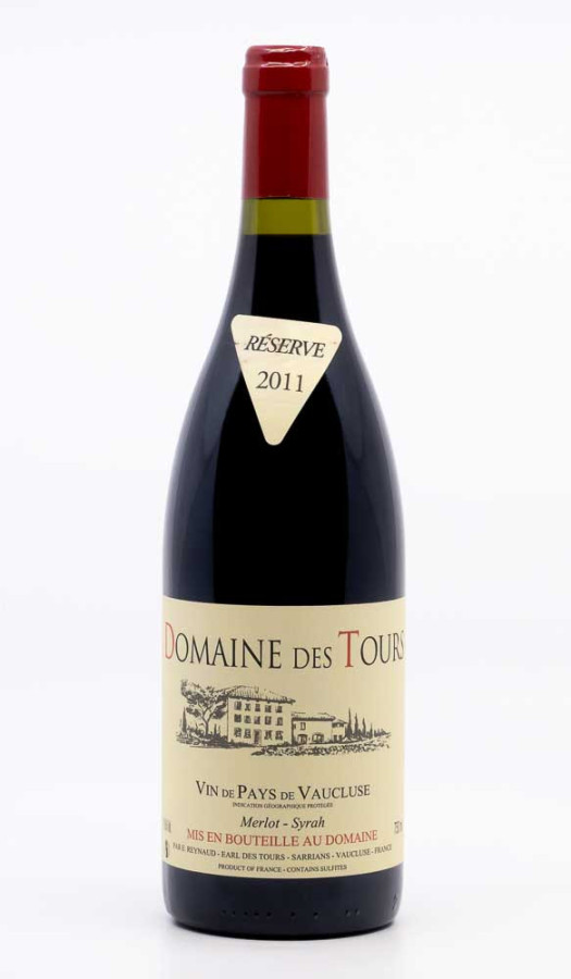 DOMAINE DES TOURS - Vin de Pays de Vaucluse Merlot Syrah 2011
