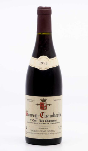 MORTET DENIS - Gevrey Chambertin 1er Cru les Champeaux 1993 red, wine 1er cru from gevrey chambertin 1er cru