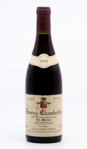MORTET DENIS - Gevrey Chambertin en Motrot 1993 rouge, vin village de gevrey chambertin