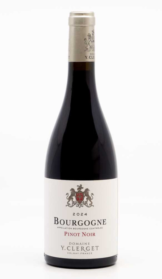 CLERGET YVON - Bourgogne Pinot Noir 2024 rouge, vin régional de bourgogne pinot noir