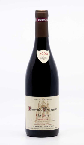 DUBREUIL FONTAINE - Pernand Vergelesses Clos Berthet 2023 rouge, vin village de pernand vergelesses