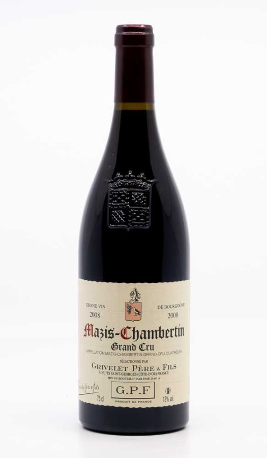 GRIVELET - Mazis Chambertin Grand Cru 2008 rouge, vin grand cru de mazis chambertin