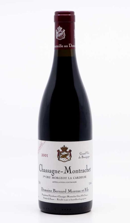 MOREAU BERNARD - Chassagne Montrachet 1er Cru la Cardeuse 2001 rouge, vin 1er cru de chassagne montrachet 1er cru