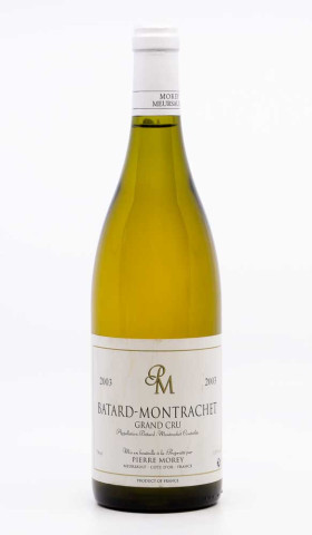 MOREY PIERRE - Batard Montrachet Grand Cru 2003 blanc, vin grand cru de batard montrachet