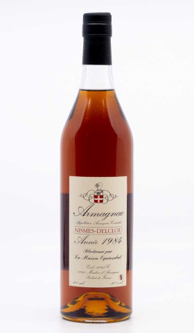 NISMES DELCLOU - Armagnac 1984 , vin  de armagnac