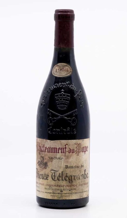 VIEUX TELEGRAPHE - Châteauneuf du Pape 1998 rouge, vin  de châteauneuf du pape