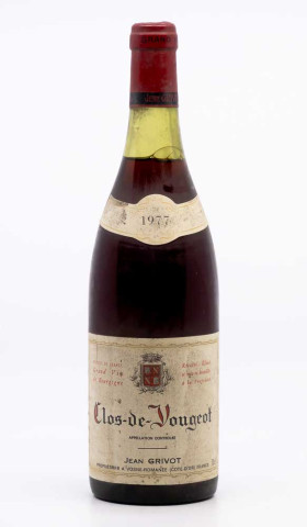 GRIVOT JEAN - Clos Vougeot Grand Cru 1977 rouge, vin grand cru de clos vougeot