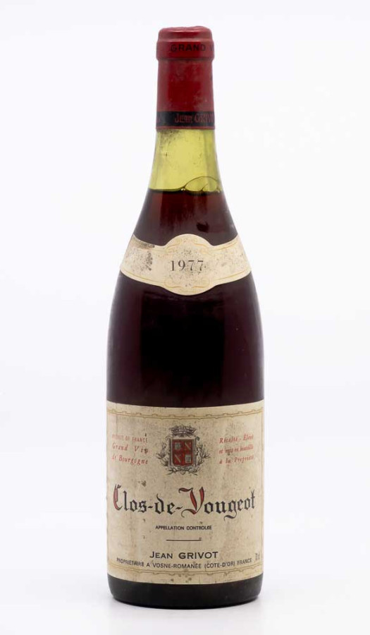 GRIVOT JEAN - Clos Vougeot Grand Cru 1977 red, wine grand cru from clos vougeot