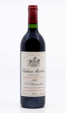 CHÂTEAU MONTROSE - Saint Estèphe 1989 rouge, vin  de saint estèphe