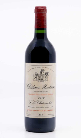 CHÂTEAU MONTROSE - Saint Estèphe 1989 rouge, vin  de saint estèphe