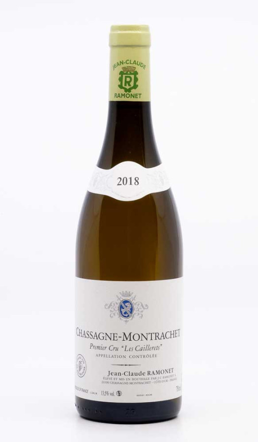 RAMONET JEAN CLAUDE - Chassagne Montrachet 1er Cru Caillerets 2018 blanc, vin 1er cru de chassagne montrachet 1er cru