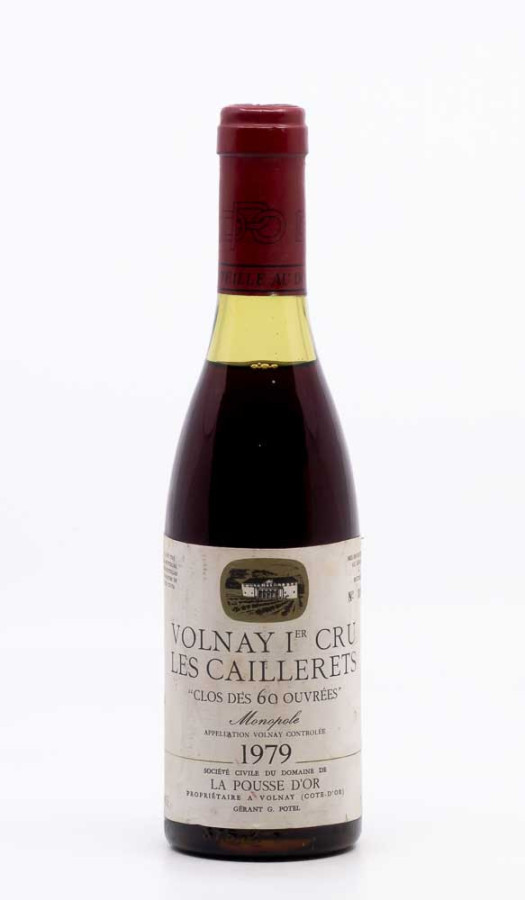 LA POUSSE D'OR - POTEL GERARD - Volnay 1er Cru Caillerets Clos des 60 Ouvrées 1979 Demi Bouteille rouge, vin 1er cru de