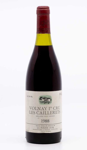 LA POUSSE D'OR - POTEL GERARD - Volnay 1er Cru les Caillerets 1988 rouge, vin 1er cru de volnay 1er cru