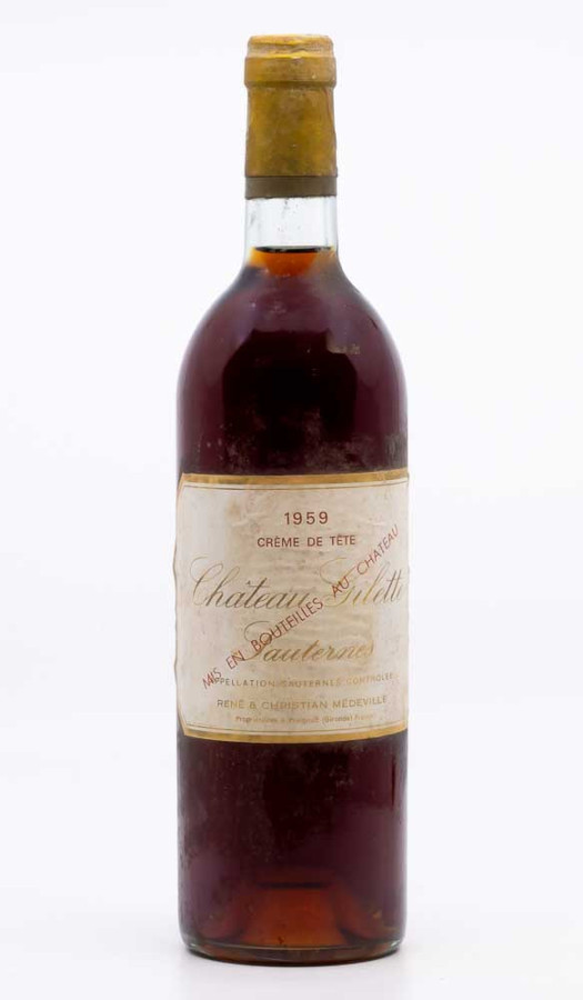 CHÂTEAU GILETTE - Sauternes Crème de Tête 1959 blanc, vin  de sauternes