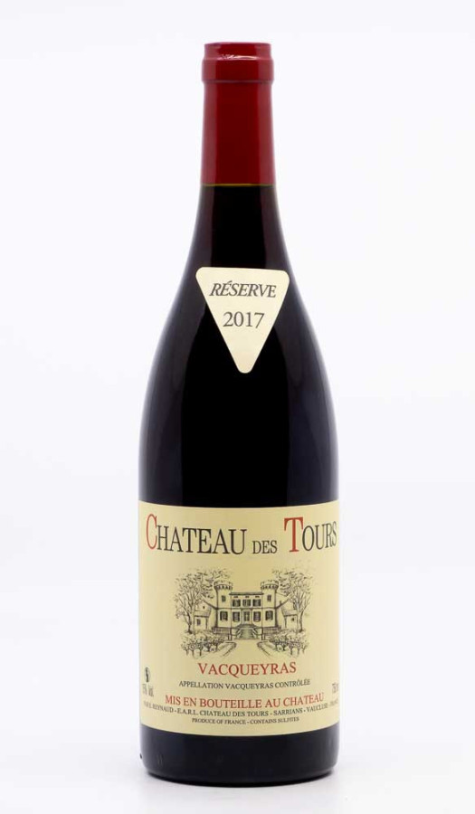 CHÂTEAU DES TOURS - Vacqueyras 2017 rouge, vin  de vacqueyras
