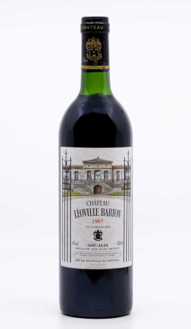 CHÂTEAU LEOVILLE BARTON - Saint Julien 1987 red, wine  from saint julien