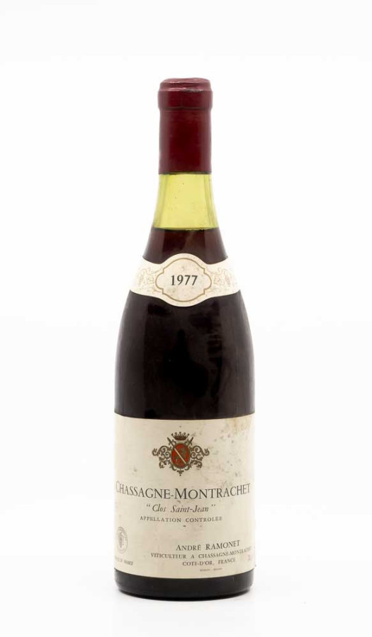RAMONET - Puligny Montrachet 1er Cru Clos Saint Jean 1977 red, wine 1er cru from chassagne montrachet 1er cru RAMONET - Puligny Montrachet 1er Cru Clos Saint Jean 1977 red, wine 1er cru from chassagne montrachet 1er cru